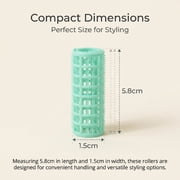 28 Pcs Plastic Hair Rollers, Happon Small Size Self Grip Rollers Snap Rollers Hairdressing Curlers No Heat Hair Curlers for DIY Hairdressing Hair Salon Hair Barber (Random Color)
