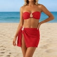 thumbnail image 2 of Womens Swimsuit Women's Bikini Swimsuits Flowy Beach Cover Up Dress With Matching Tankini Swimsuit for Resort, 2 of 4