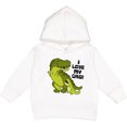 thumbnail image 2 of Inktastic I Love My Dad with Baby and Daddy Tyranasaurus Rex Toddler Hoodie, 2 of 4