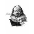 thumbnail image 2 of Dean, Bruce 14x18 Black Ornate Wood Framed with Double Matting Museum Art Print Titled - Shakespeare, 2 of 4