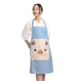 thumbnail image 1 of LUVCLS Delantal de cocina sin mangas con diseño creativo de dibujos animados de moda coreana, 1 of 7