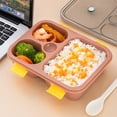 thumbnail image 6 of Fuebueo Bento Lunch Box Back to S+chool Stuff Stackable Bento Lunch Box for Adults Leakproof Food Storage Snack Container for Adults, Work, Home, 6 of 9