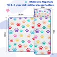 thumbnail image 5 of Colorful Dog Paw Footprint Toddler Nap Mats for Kids Preschool,Sleeping Mat Bag or Kids,Toddler Sleeping Bag,Toddler Nap Mat or Daycare, 5 of 6