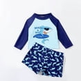 thumbnail image 2 of Gubotare Infant Swimsuit Boy Boys Swimsuit Rash Guard Boys' Swimwear Dinosaur Swimming Suits Bathing Suit for Toddler Boys Swim Trunk 5T 6T,Blue, 2 of 4