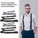 thumbnail image 4 of Tirantes para hombre ANGGREK 4 piezas negro retro 09 pulgadas, 4 of 8