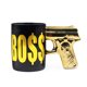 thumbnail image 1 of Taza de cerámica Boss Gun Handle 350 ml, taza de café negra, 1 of 2