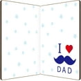 thumbnail image 2 of Tarjeta de felicitación "El mejor papá del mundo" con silueta de padre hueca de madera de bambú auténtica, tarjeta manuscrita con sobre para el cumpleaños y el Día del Padre., 2 of 6