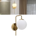 thumbnail image 4 of Zaqw Nordic Glass Ball LED Wall Light Iron Material Modern Household, 4 of 8