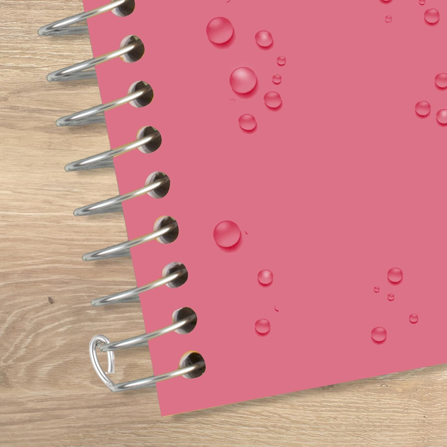 General Spiral Notebook + Study App, 5 Subject, College Ruled Paper, 8-1/2" x 11", 200 Sheets, Fights Ink Bleed, Water Resistant Cover, Prom Pink (820004R)