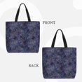 thumbnail image 3 of Japuie Watercolor Indigo Print Tote Bags, Shoulder Bag with Zipper Closure, Top Handle Handbag,Shopping Bags,Travel Shoulder Bag ,Suitable for Gym Shopping, Work, and School, 3 of 6