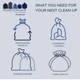 thumbnail image 4 of Plasticplace 13 Gallon Trash Bags 1.0 Mil Clear Extra Tall Drawstring Garbage Can Liners 24"" X 31"" (200 Count), 4 of 5