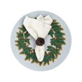 thumbnail image 5 of Holly Berry Bead Embroidered PlacematColor: White, Red & GreenSize: 13.5" RoundSet of 2, 5 of 5
