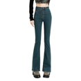 thumbnail image 3 of Aayomet Jean Cargo Pants for Women High Waist Slim Stretch Jeans Simple And Exquisite Design,Blue XL, 3 of 4