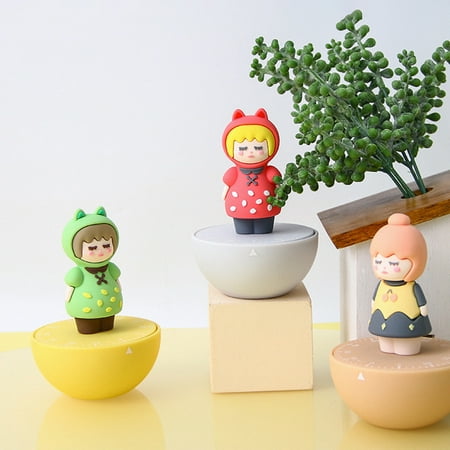 

Xuanyuan Countdown Timer Clockwise Move Soft Glue No Battery Required Cartoon Timing Reminder Kitchen Accessories