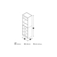 thumbnail image 3 of Nebula by Bestar 25" Storage Unit in White, 3 of 3