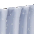 thumbnail image 5 of Mainstays Kids Spring Periwinkle and Metallic Silver Stars Sheer Overlay Blackout Rod Pocket with Back Tabs Single Curtain Panel, 38" W x 63" L, 5 of 7