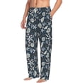 thumbnail image 2 of Uemuo Sea Shells 1 Pattern Men's Wide Leg Palazzo Lounge Pants with Pockets Light Weight Loose Comfy Casual Pajama Pants-Large, 2 of 9
