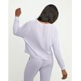 thumbnail image 3 of Hanes Originals Women's Waffle Long Sleeve Lounge Top Urban Lilac L, 3 of 7