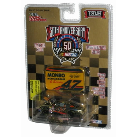Nascar Racing Champions 50th (1998) Gold Monro Muffler Brake Service Toy Car #47