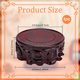 thumbnail image 2 of Base para maceta de madera con forma de Buda para decoración del hogar, color rojo oscuro, 133 x 55 mm, 2 of 8