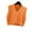 Orange, variant on Women's V-Neck Solid Color Preppy Style Sleeveless Crop Knit Vest