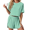 Green White Stripe