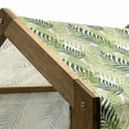 thumbnail image 5 of Leaf Pet House, Tropic Exotic Palm Tree Leaves Natural Botanical Spring Summer Contemporary Graphic, Outdoor & Indoor Portable Dog Kennel with Pillow and Cover, 5 Sizes, Green Ecru, by Ambesonne, 5 of 5