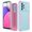 H-Green+Pink, variant on SaniMore for Samsung Galaxy A33 5G (6.4" 2021) Case, [Sliding Camera Window] Wireless Charging Shockproof Drop Resistant Hybird PC TPU Anti-slip Heavy Duty Protective Shell, Navy Blue