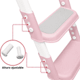 thumbnail image 2 of Baño Entrenador Infantil con Escalera Asiento Acolchado Antideslizante Plegable y Ajustable para Sanitario Común - Rosa, 2 of 7
