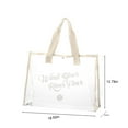 thumbnail image 3 of Vrorvz Extra Large Transparent Swimming and Beach Bag Thick PVC Handheld Tote with Zipper Suit for Travel Storage and Personalized Gifts for Women and Bridesmaids, 3 of 7
