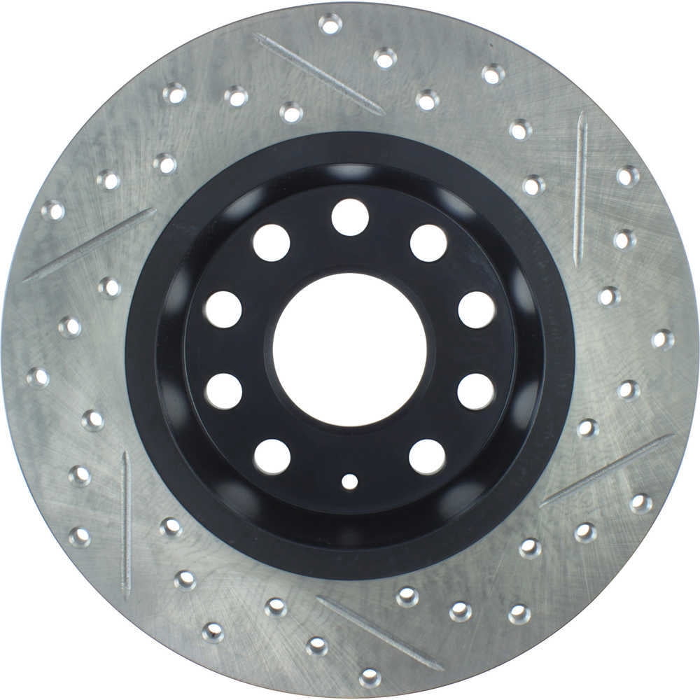 StopTech Slotted & Drilled Sport Brake Rotor Fits select: 2011-2018 VOLKSWAGEN JETTA, 2012-2022 VOLKSWAGEN PASSAT