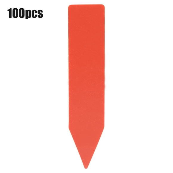 Étiquettes de Plantes en Plastique ZPSHYD, 100 Pcs Étiquettes de Jardinage pour Plantes de Jardin, PVC Imperméable, Convient aux Graines, aux Herbes en Pot et aux Fleurs (Rouge)
