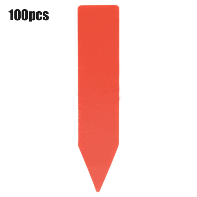DeWin 100 pcs Plastique Fleur Plante Graine Nom Stake Tag Étiquette Marqueur pour Fleur De Légumes(Rouge)