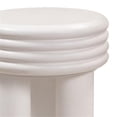 thumbnail image 3 of TOV Furniture Table d'Appoint Transitionnel en Pierre de Béton Delta 17 Po H, Ivoire, 3 of 5