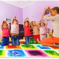 thumbnail image 4 of Sensory Floor Tiles for Kids Toddlers | 30cm x 30cm Liquid Puzzle Mats | Colorful Autism Sensory Play Tiles for Preschool & Daycare 6 Pack, 4 of 8