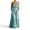 Light Blue, variant on Miluxas Women's 2 Piece Set Spaghetti Strap Crop Tank Top and High Waisted Tiered Ruffle Maxi Skirts Casual Summer Outfit for Beach Vacation White