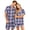 White, variant on Leidass Couples Plaid Pajama Set Short Sleeve Button Down Sleepwear Lounge Set with Shorts Matching His and Hers Nightwear Black L