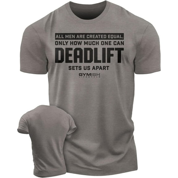 Gymish Deadlift Sets Us Apart Workout Shirt for Men – Funny Lifting Gym T-Shirt, Mens Gym Shirt, Fitness Gift for Men