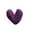 Purple, variant on Heart Shaped Pocket Greeting Card Warmth Festive Suitable Couples Expression Blank Note Inside Envelope, 6x7 cm, Pink