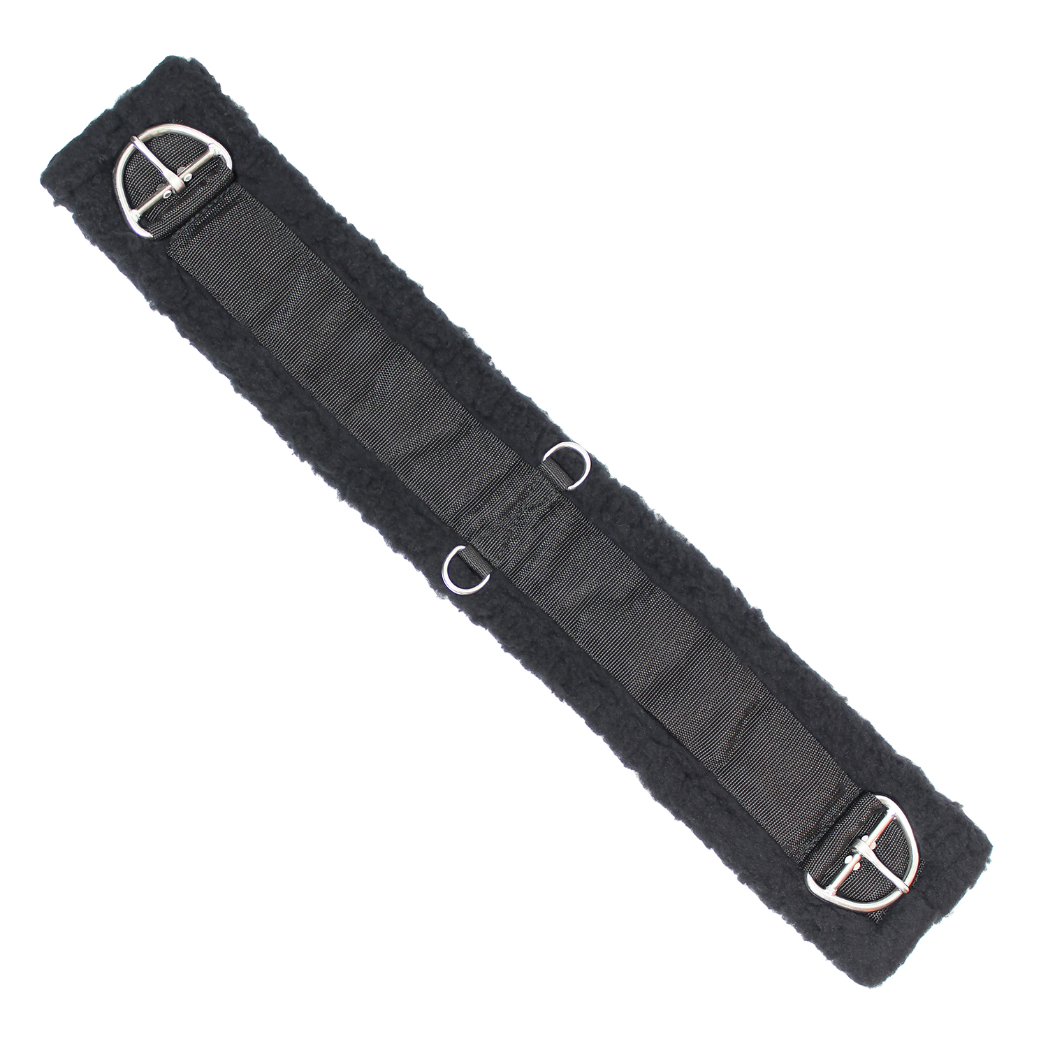 Rural365 Horse Girth Saddle Cinch Strap Black Girth Fleece Girth