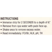 HTH Spa Care 6-Way Pool and Spa & Pool Test Strips, Chemical Tester, 25 Each