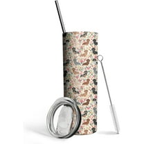 Dachshund gifts - Dachshund gifts for women - Dachshund Insulated Tumblers with Straw and Lid 20 OZ - Dachshund for Dog Lovers