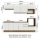 thumbnail image 3 of Madesa Gabinete de Cocina Integral 260 cm x 60 cm Glamy Rústico/Blanco 02, 3 of 10