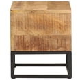 thumbnail image 2 of vidaXL Modern Rough Mango Wood and Natural Finish End Table, Brown, 2 of 8