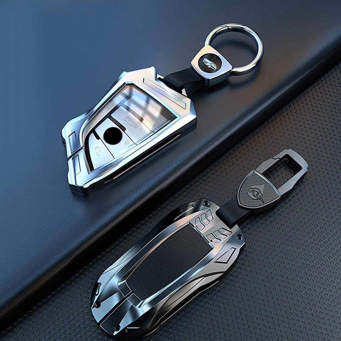 Key Cover Case, Zinc Alloy Key Fob Shell Compatible for BMW X1 X3 X4 X5 X6 1 2 4 5 6 7 M3 M5 M6 GT3 GT5 G30