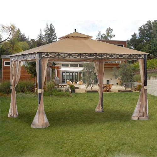 Garden Winds Replacement Canopy Top For JRA Furniture 12 X 12 Gazebo RipLock 500 atelieryuwa