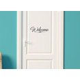 thumbnail image 2 of Welcome Sticker for Front Door Modern Wall Art Vinyl Decals, 15x5-inch, Black, 2 of 3