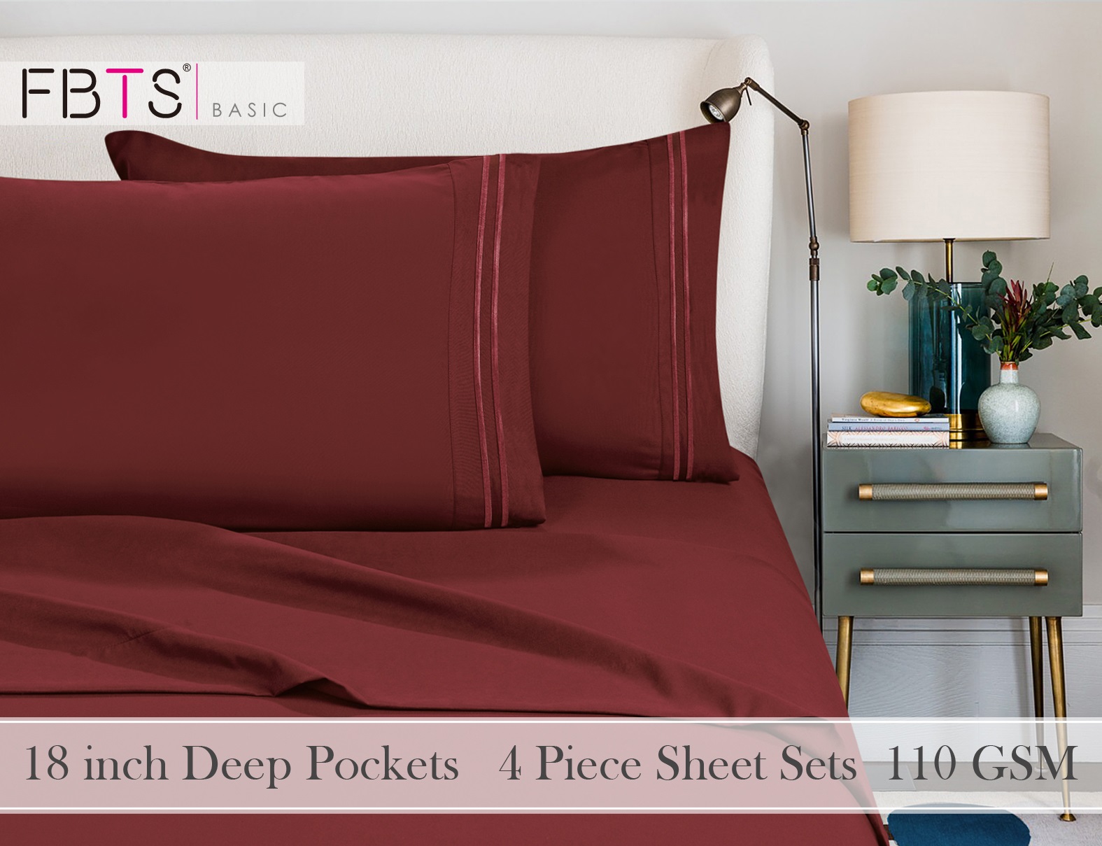 Fitted Sheet Double Size Bedding with All Around Elastics Brushed Microfiber Khaki Fitted Sheet Double Size Bedding with All Around Elastics Brushed Microfiber Khaki