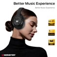 thumbnail image 2 of Monster Persona Auriculares con cancelación de ruido inalámbricos, auriculares Bluetooth sobre la oreja, auriculares inalámbricos Audio Hi-Fi graves profundos, carga rápida 40H tiempo de reproducción, 2 of 5