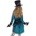 thumbnail image 2 of Leg Avenue Women's Delightful Mad Hatter Halloween Costume, Purple/Green, Small, 2 of 5